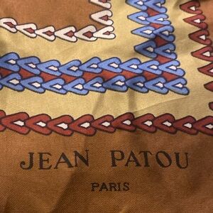 Vintage Jean Patou Paris Silk Scarf
